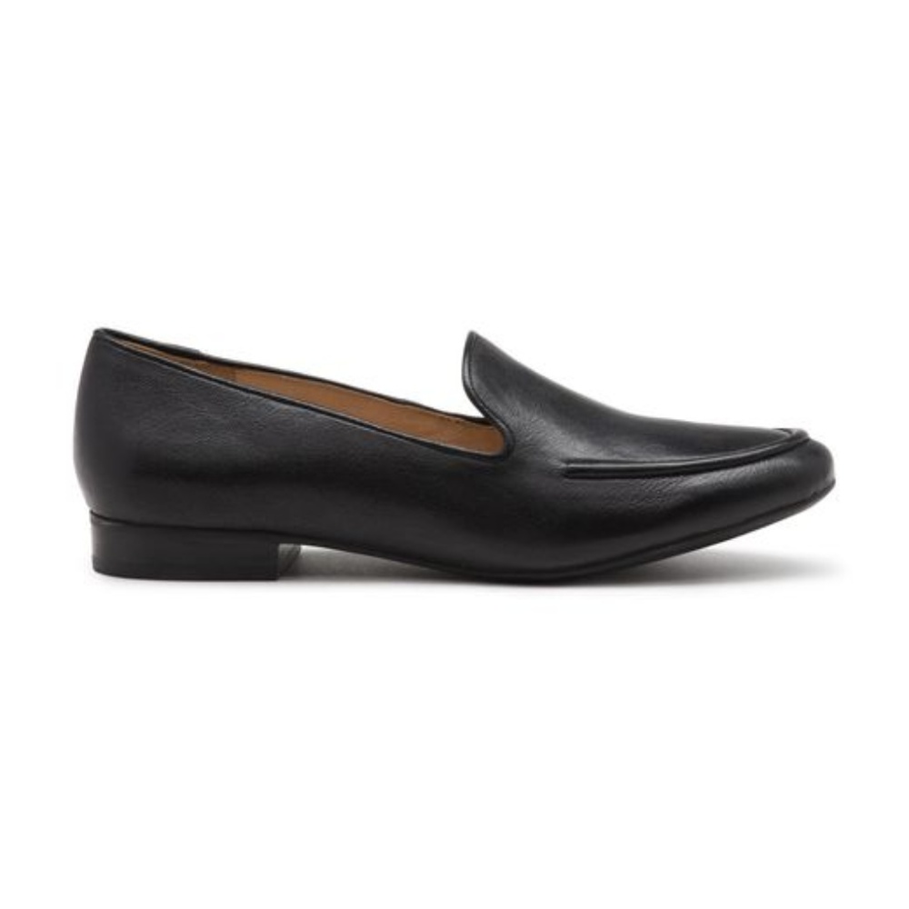 Karl Lagerfeld Paris Brynn Black Leather Loafers